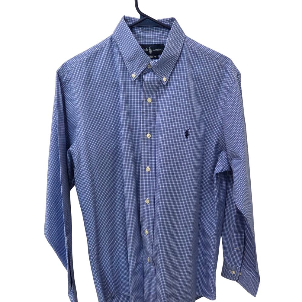 Men's Ralph Lauren Long Sleeve Dress, Size 16 32/33 5